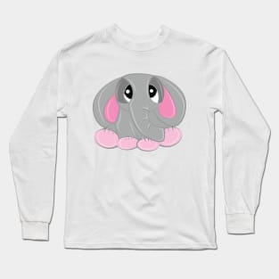 Cute Baby Elephant Long Sleeve T-Shirt